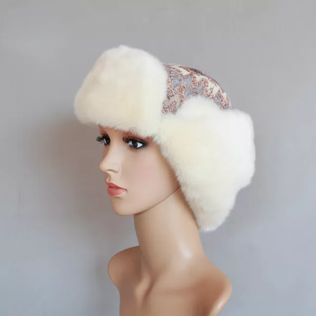 Lady Winter Ski Hat Faux Fur Ushanka Russian Trapper Ear Flaps Cute Soft Fashion