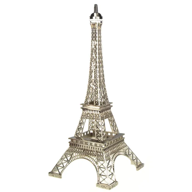 Silver Eiffel Tower Paris France Display Centerpiece, 6", 10", 15", 20", 24"