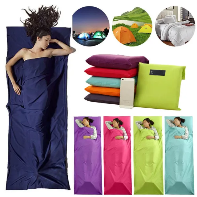 Soft Sleeping Bag Liner Travel Sheet Camping SleepBag Prevent Dirty 220*90cm TOP