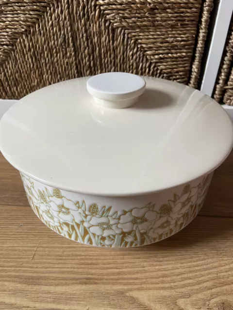 Vintage Hornsea FLEUR Lidded Vegetable Casserole Dish Server Pot Tureen