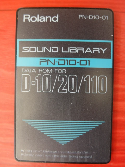 original Roland 90' ROM PN D10-01  Sound Library D110 D20 D-10