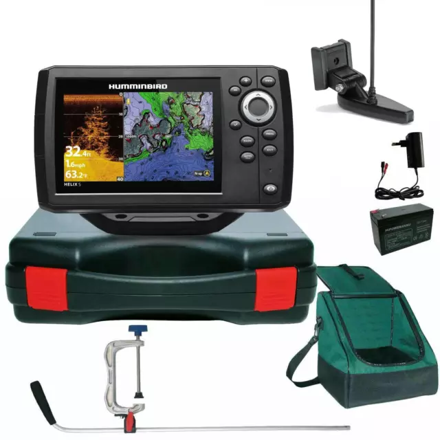 Humminbird Echolot GPS Seekartenplotter - Helix 5 Chirp GPS DI G3 Down Imaging P