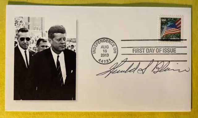 Signed Ss Agent Gerald Blaine Fdc Autographed First Day Cover- Jfk Assasination