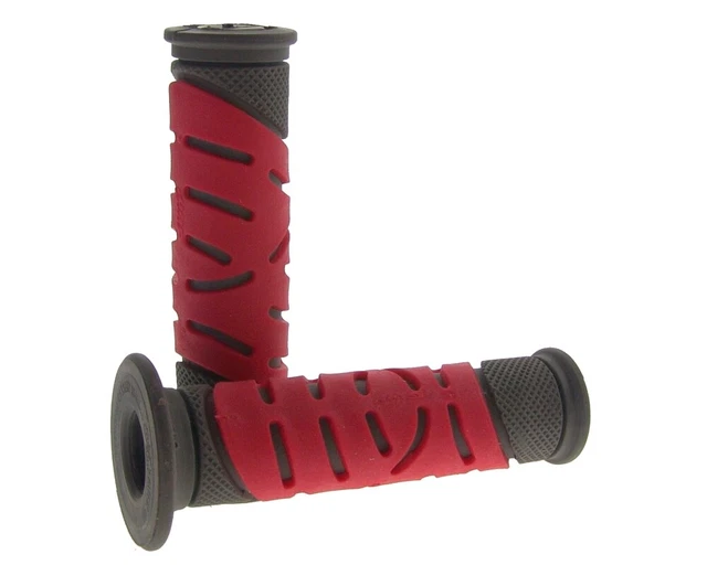 Poignées de guidon PROGRIP 719 gris / rouge [Ø 22mm]