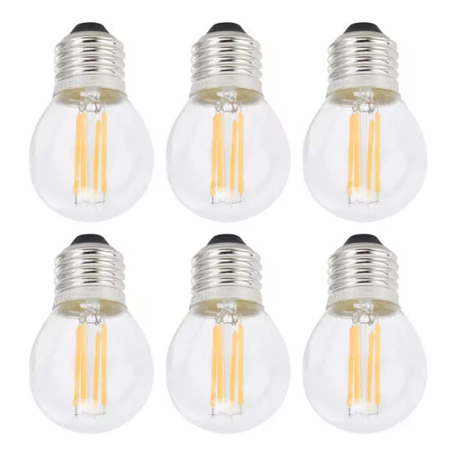 LED Bulb Filament Bulb 6Pcs For Office For Bedroom For Home For Indoor