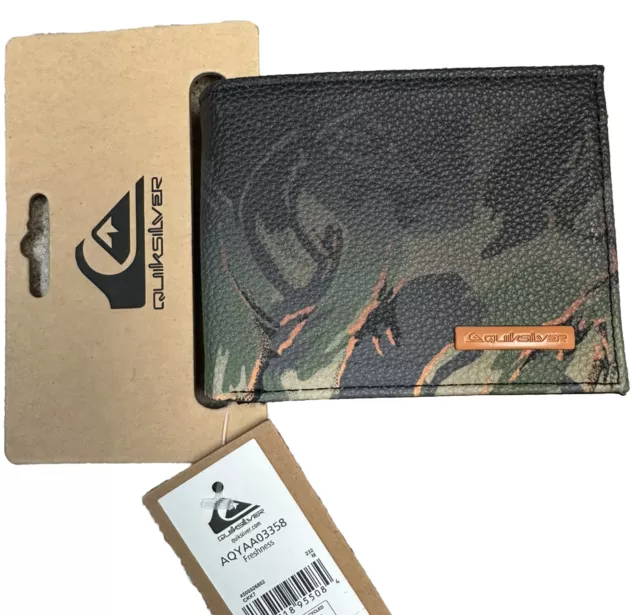 Quiksilver Freshness Trifold Wallet - Camouflage- New