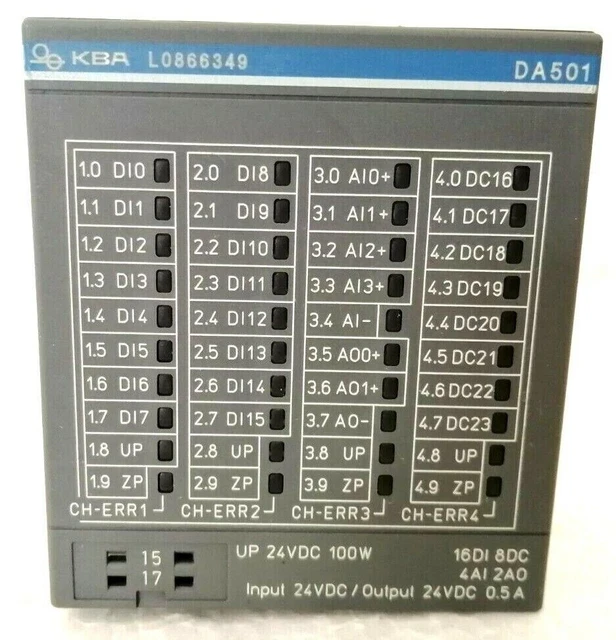 ABB 1SAP250700R3001 DA501 Digital/Analog Input/Output Module KBA ...