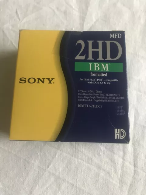 1 Sony  2HD  IBM Formatted - 10MFD.2HDcf