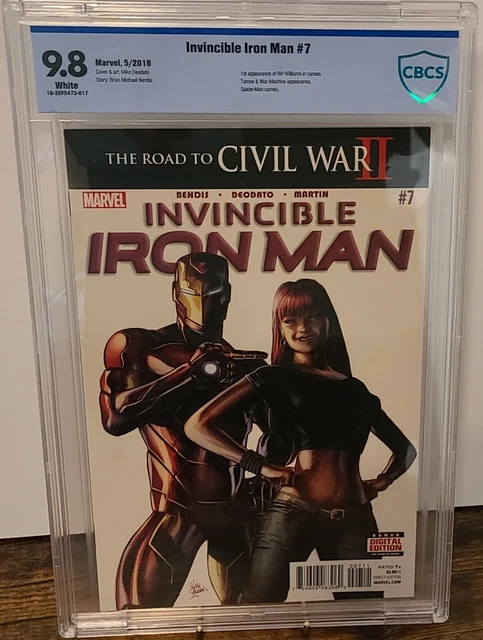 Invincible Iron Man 7 CBCS 9.8 WP 1st App Riri Williams 2016 CGC