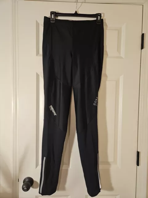 Gore Bike Wear Windstopper Soft Shell Black Cycling Tights Unpadded Men’s Sz XL