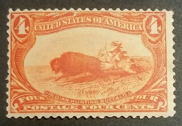 US Scott #287 Mint* (MNH, OG) TRANS -MISSISSIPPI EXPOSITION 4¢, NH, SCV $330