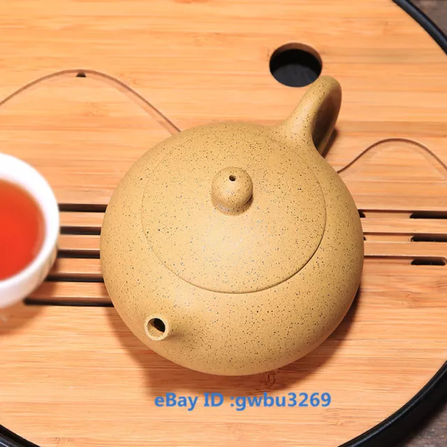 Chinese Yixing zisha teapot handmade Duan Ni clay Xishi Teapot 220cc 3