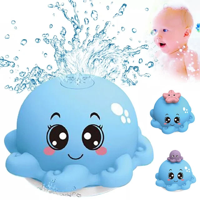 Baby Bath Toys Octopus Bath Toy Induction Water Spray LED Light Up Sprinkler UK