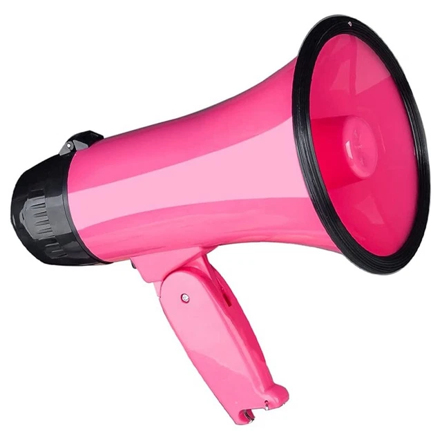 Altavoz de megáfono compacto 25 vatios PA Bullhorn - con sirena incorporada, Z9W7