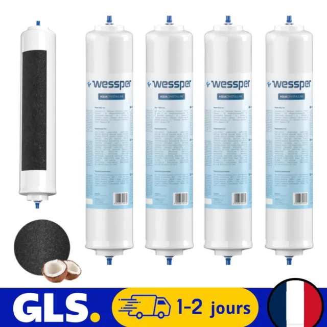 4x Filtre à eau pour réfrigérateur LG GRP209CLQA