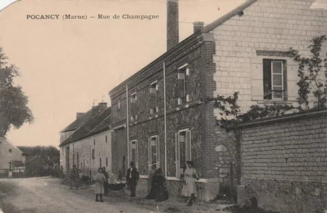 CPA 51 POCANCY (Marne) rue de Champagne