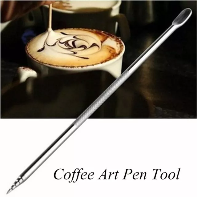  Latte Art Pen,Spice Pen,Latte Pen,Spice Pen Electric Coffee  Pen,Coffee Carving Pen,Electrical Latte Art Pen for Latte & Food DIY,Cake  Spice Stencils Pen : Office Products