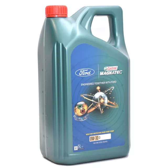 Original Ford Castrol Magnatec Profesional Aceite de Motor 0W-30 5 Litro 15F60C