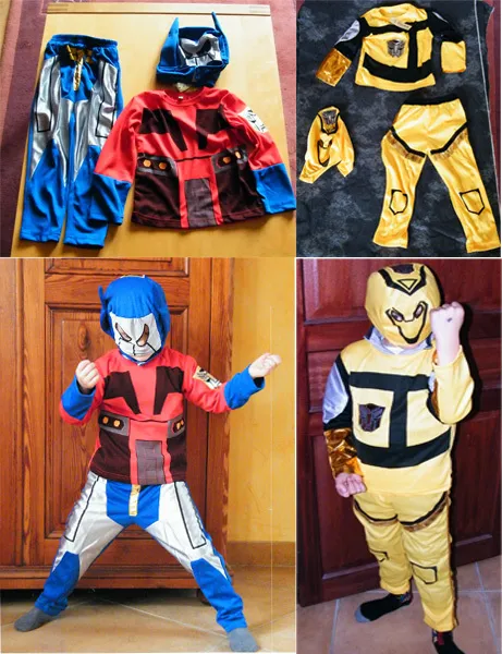 Déguisement Costume  Masque  Transformers  Enfant  Carnaval Optimus / Bumblbee