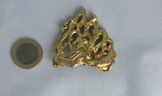 Broche Tortue En Métal Doré - Édition Paris Musées (années 2010) - Occasion En Très Bel état