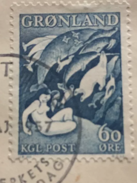 FDC Greenland 02.05.1957 Godthab Top selten angeboten schöne Marke Rar