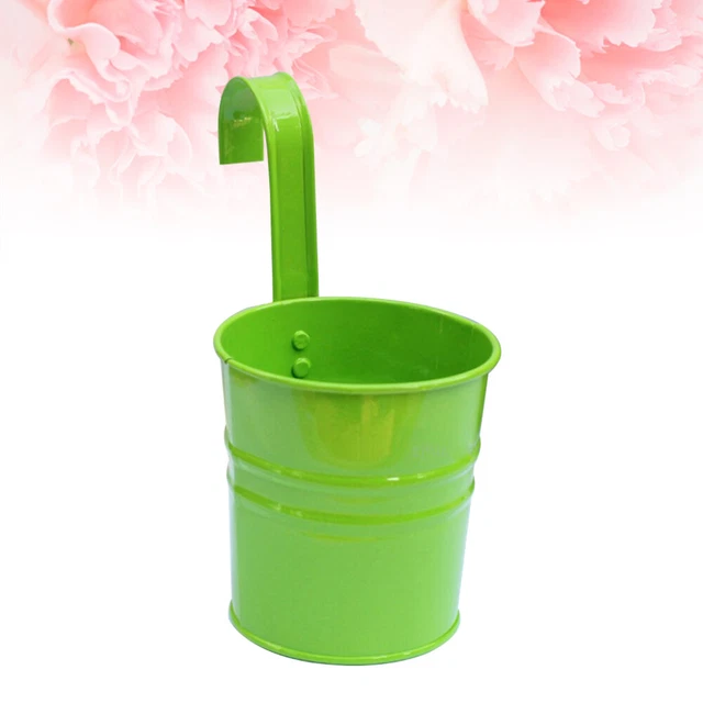Eimer Blumenhalter Zaunpflanzgefäße Für Pflanzen Freien Eisenblech Metall