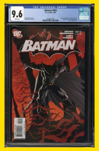 DC BATMAN #655 (2006) CGC 9.6 White pages KEY 1st appearance of DAMIAN WAYNE!