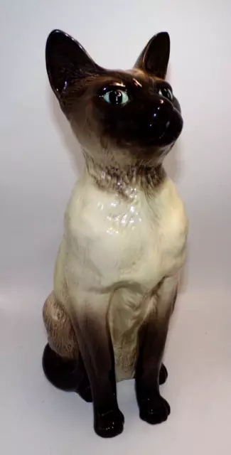 Vintage Large 14"  Beswick Siamese Fireside Cat Model 2139 Perfect