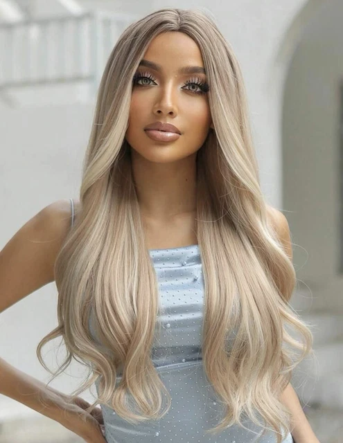 Perruque poupée ancienne Française-cheveux blond vénitien