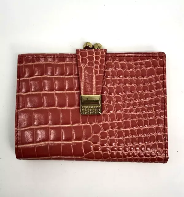 90s Vintage Rosenfeld Pink Leather Bi-Fold Purse Wallet 90s Vintage Rosenfeld Pink Leather Bi-Fold Purse Wallet