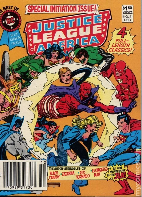Best of DC Blue Ribbon Digest Canadian Price Variant #31 VG 4.0 1982 Stock Image