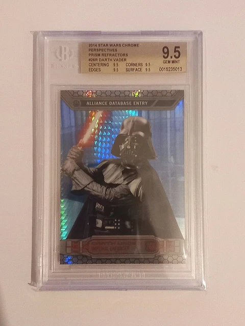 BGS9.5 Star Wars Chrome Perspectives 2014, 26R 'DarthVader' Prism Refractor /199