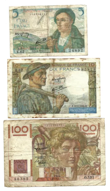 France 3 Banknotes