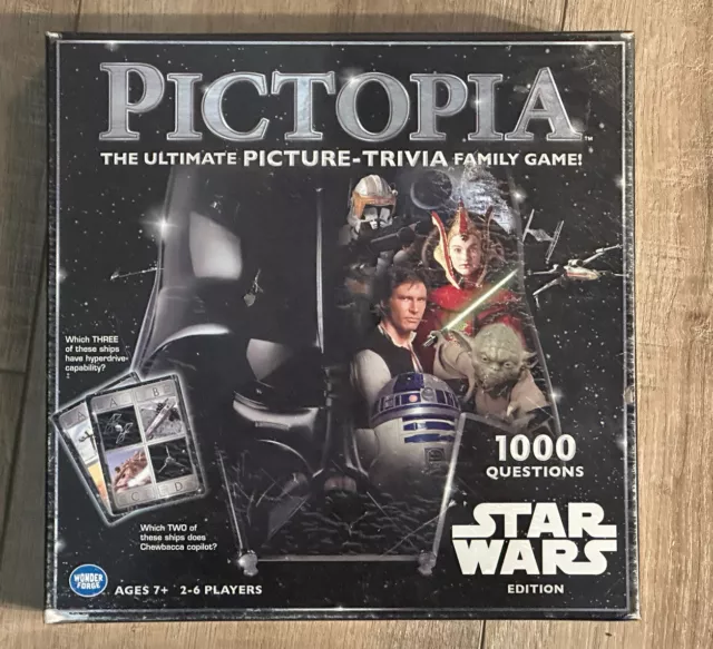 Sealed Star Wars Pictopia Ultimate Picture Trivia Family Game Edition Board Game