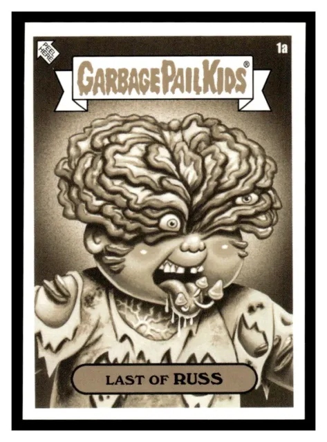 2023 Topps Garbage Pail Kids : Prime Slime Trashy TV - 1A - Last of Russ - Sepia