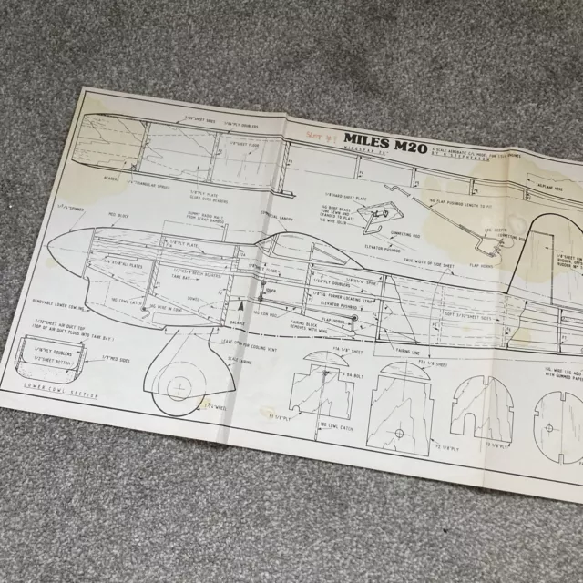 RC Plans Miles M20 by N Stephenson 1988
