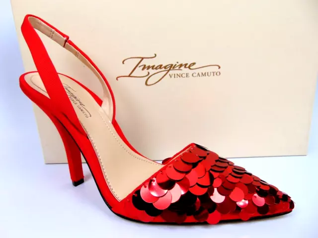 Imagine Vince Camuto LIDYA Heels Dress Pumps Women's Size 5.5 M, Red, NEW, 23435