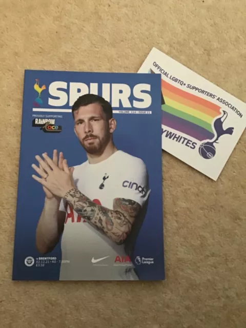 Tottenham Hotspur Spurs v Brentford 2/12/21 Programme 