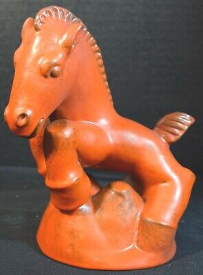 Ludwig Konig Uranglasur,Karlsruher Majolika or Pottery Horse (Pferd) or Donkey