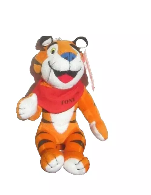 Kelloggs  Frosted Flakes Cereal Tony The Tiger 2008 Plush Stuffed Animal Toy 7"
