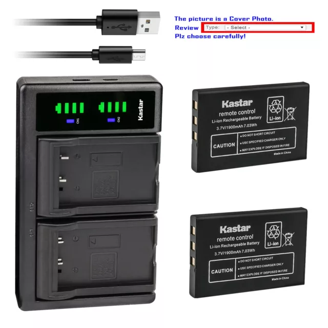 Kastar Battery LTD2 USB Charger for Icom IC-RX7, Baofeng UV-100, UV-200, UV-3R