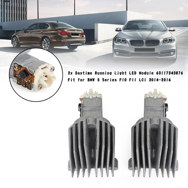 2X DRL LED Module 63117343876 Fit for BMW 5 Series F10 F11 LCI