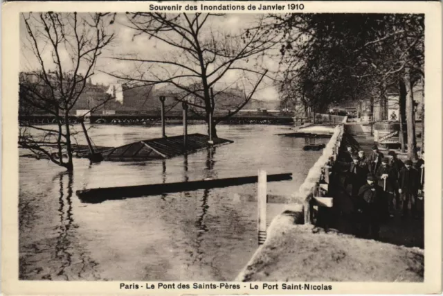 CPA PARIS 1st - Le Pont des Saints-Pères, Le Port Saint Nicolas (63249)