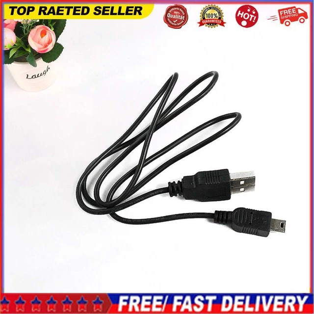 60cm Highspeed USB Interface 5PIN Data Wire Cable Cord for PC Mac Black