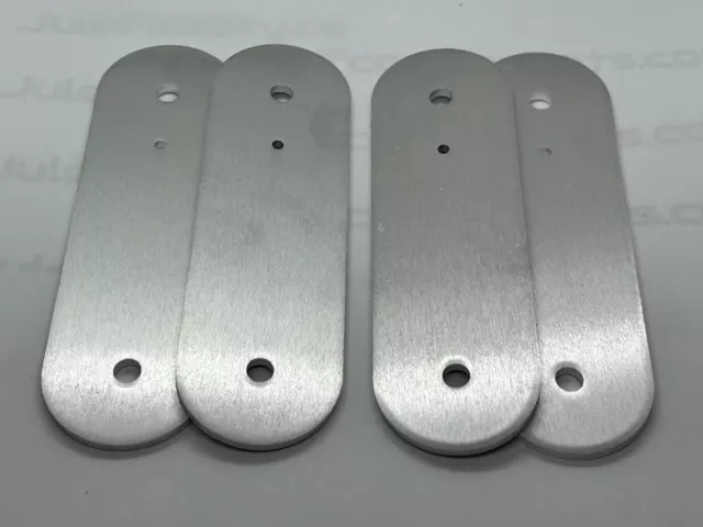 Speaker Outriggers Set 4 Pc 1.5"x 5" Round style (unfinished) 0.125 Aluminum