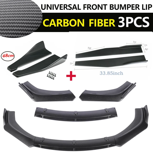 CARBON FIBER FRONT Bumper Spoiler Body Kit / Side Skirt / Rear Lip For