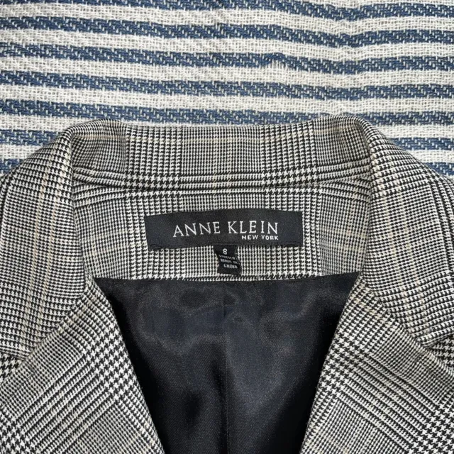 Anne Klein New York - Gray Three Button Blazer /Jacket