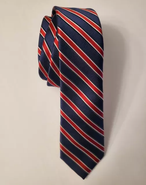 EUC Boys Blue & Red Stripe Tie Tommy Hilfiger