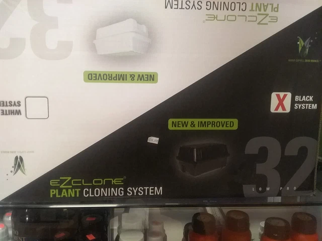 EZ-Clone Low Pro 32 Cutting System Black Ideal in small spaces for plants clones