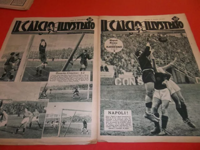 Il Calcio Illustrato 1937 52 Circo Busch  Napoli As Roma Brescia Legnano Inter